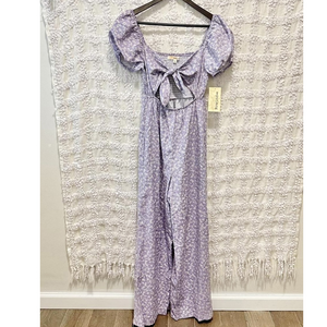 ditsy Floral coquette Cottagecore pheasant keyhole small jumpsuit romanticism